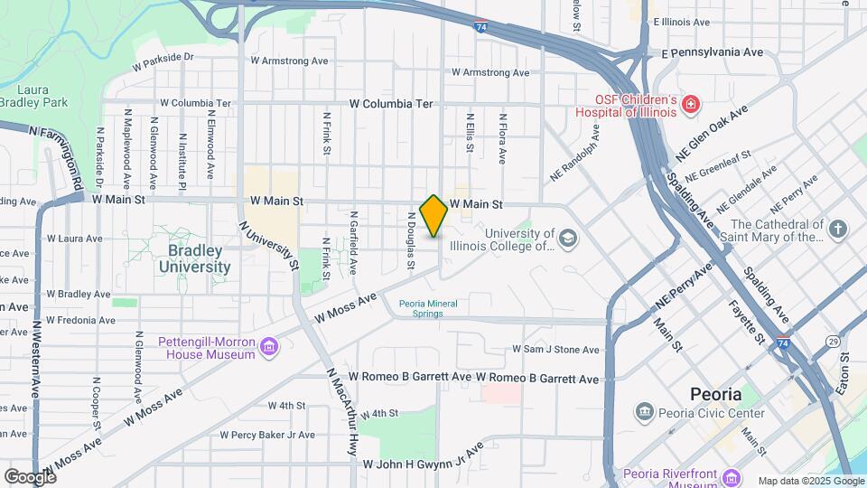 905 N Sheridan Rd Map and Location Details