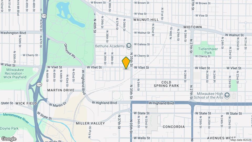 1350 N 36th St Map and Location Details