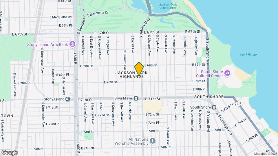 6938-6950 S Jeffery Blvd Map and Location Details