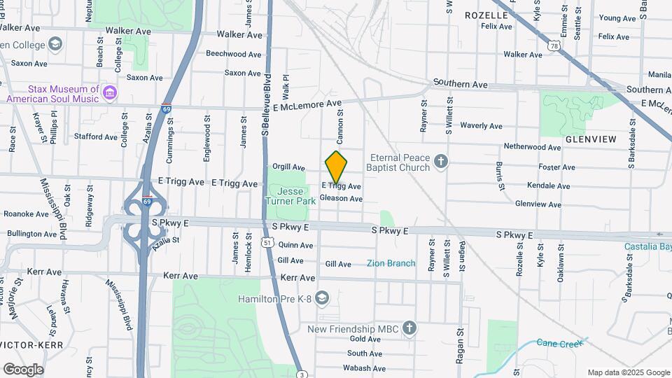 1347 E Trigg Ave Map and Location Details