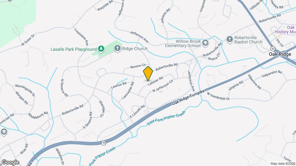 166 Latimer Rd Map and Location Details