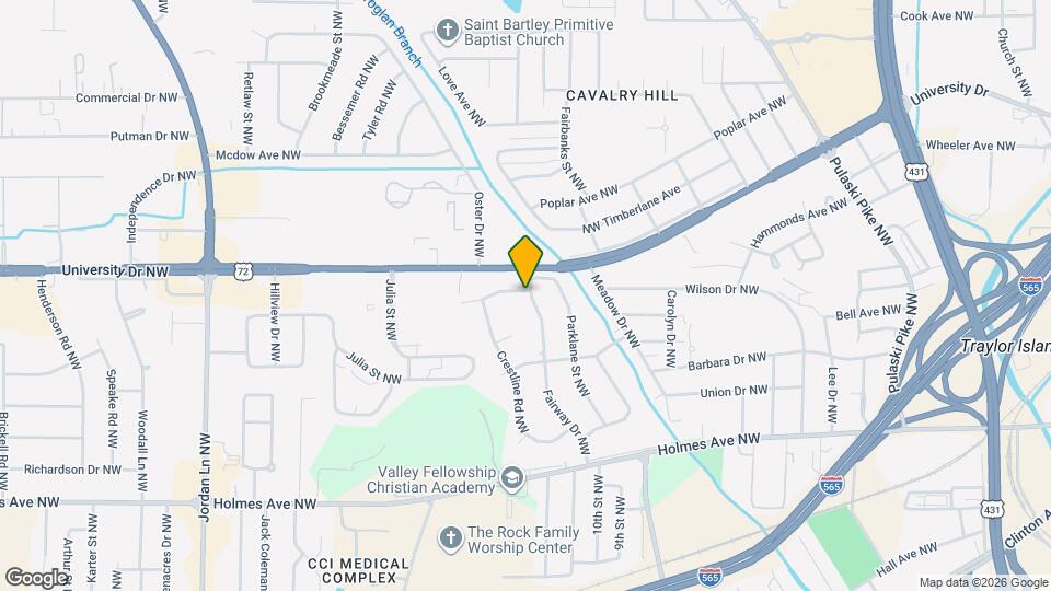 1021 Fairway Dr NW Map and Location Details