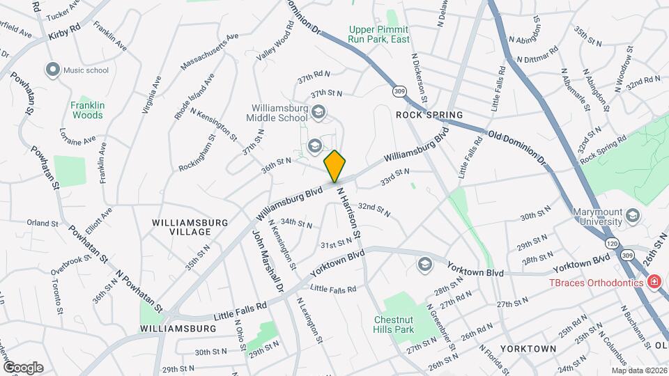 5400 Williamsburg Blvd Map and Location Details