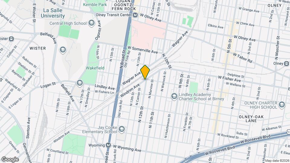 5136 N 12th St, Unit Apt D Map and Location Details