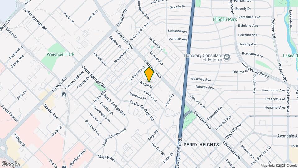 5010 N Hall St Map and Location Details