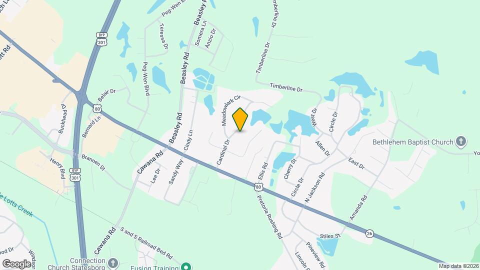 410 Cardinal Dr Map and Location Details