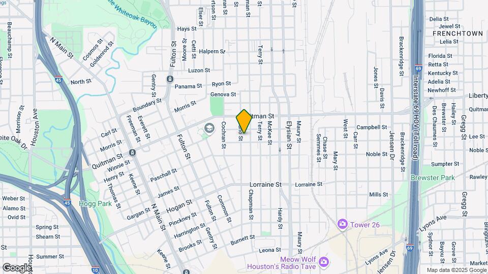 2206 Gano St Map and Location Details