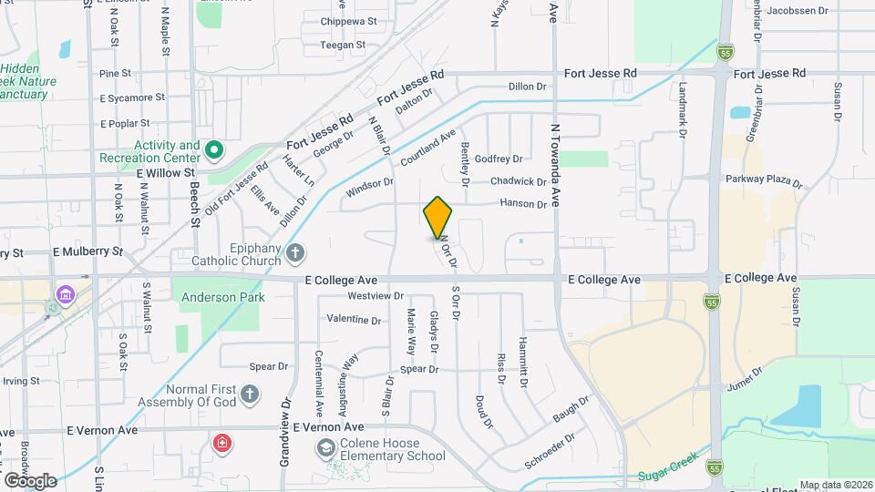 107 N Orr Dr Map and Location Details