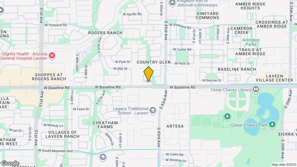 4407 W Donner Dr Map and Location Details