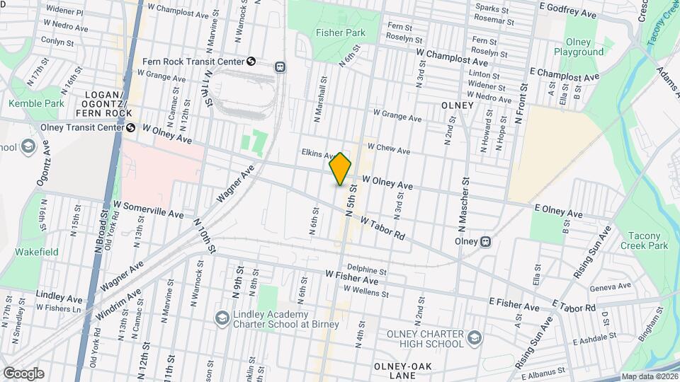 5517 N Fairhill St Mapa y Detalles de la Ubicación