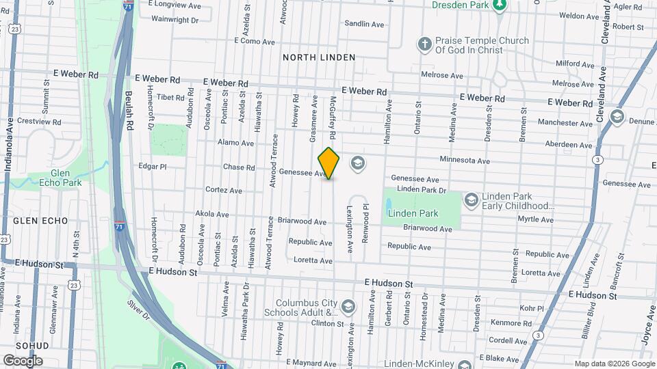 2607 McGuffey Rd Map and Location Details