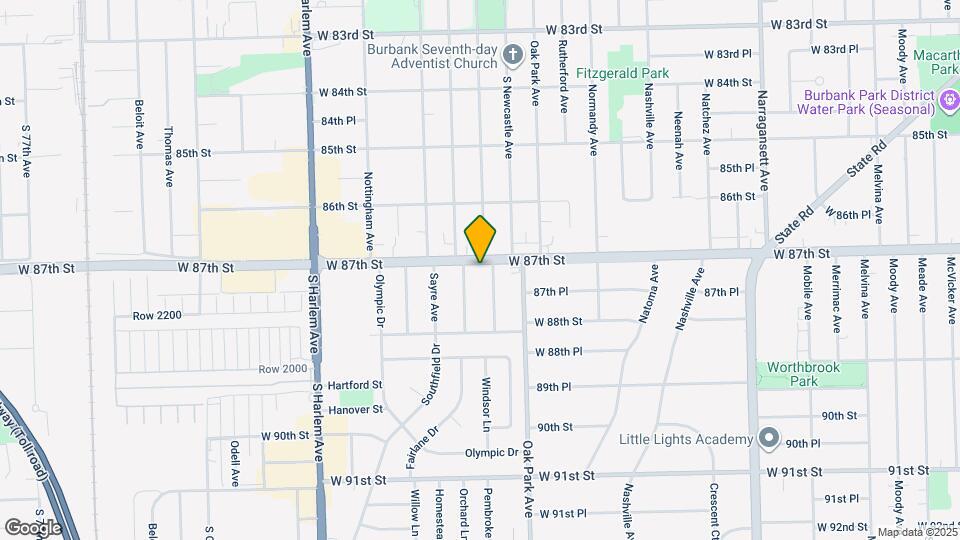 6911 W 87th St Map and Location Details