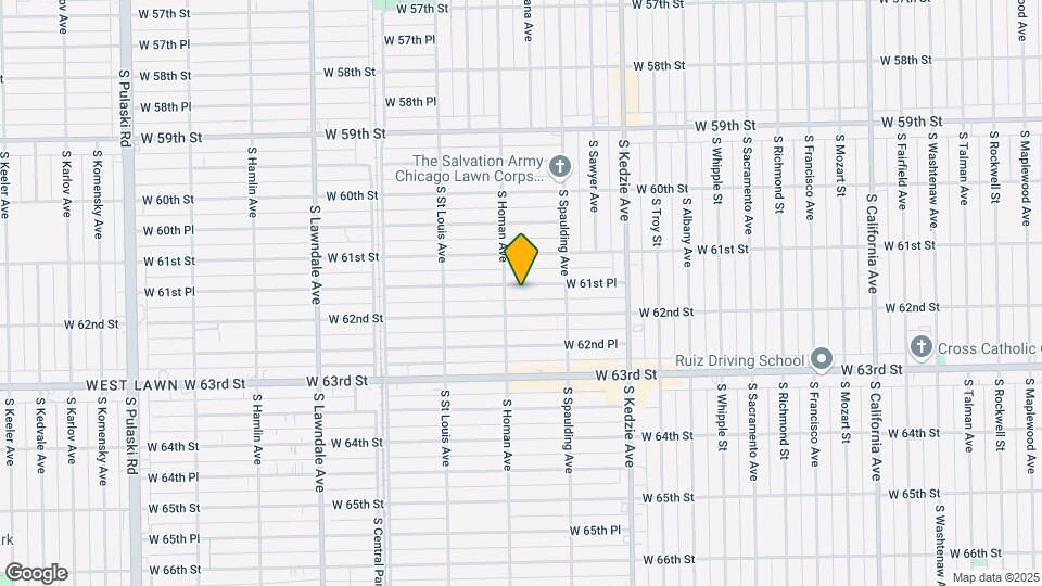 3345 W 61st Pl Map and Location Details