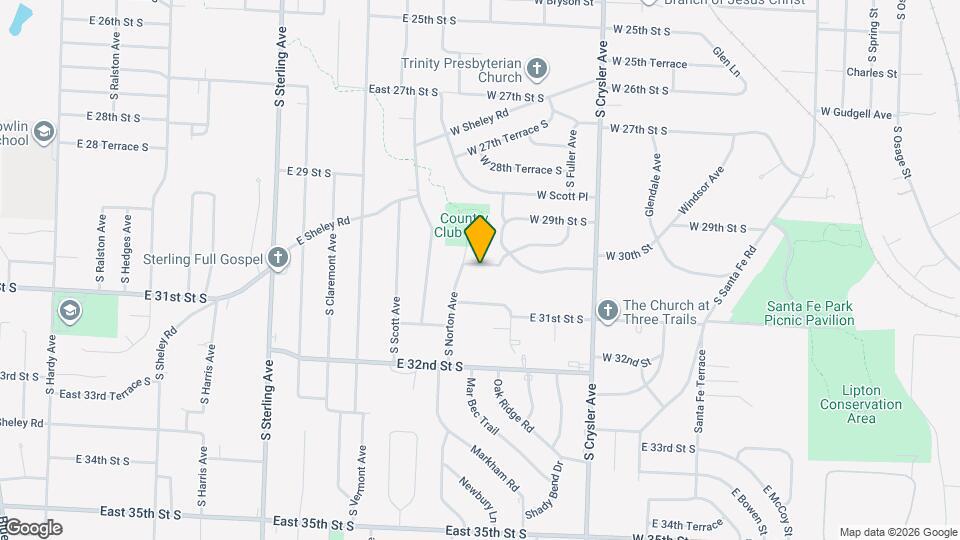 11709 E 30th St S Mapa y Detalles de la Ubicación