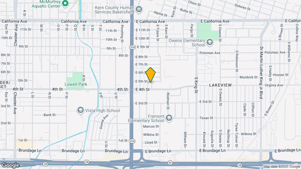 414 Villa St Map and Location Details