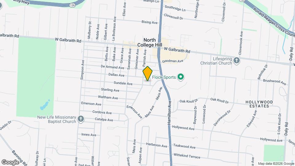 1632 Sundale Ave Map and Location Details