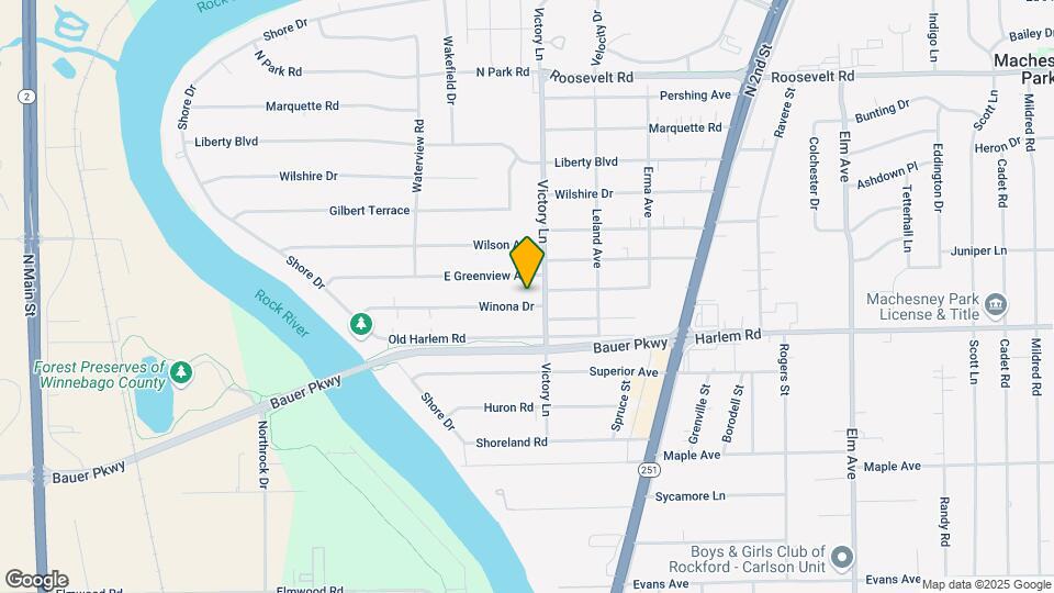 242 Winona Dr Map and Location Details