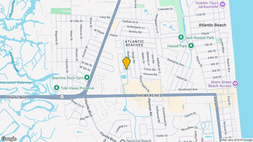 744 Aquatic Dr Map and Location Details