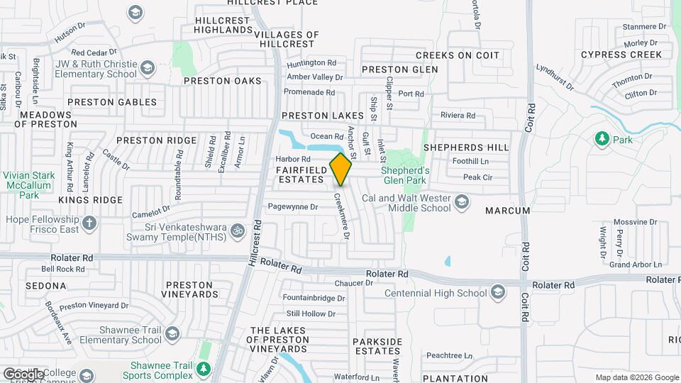 7686 Creekmere Dr Map and Location Details