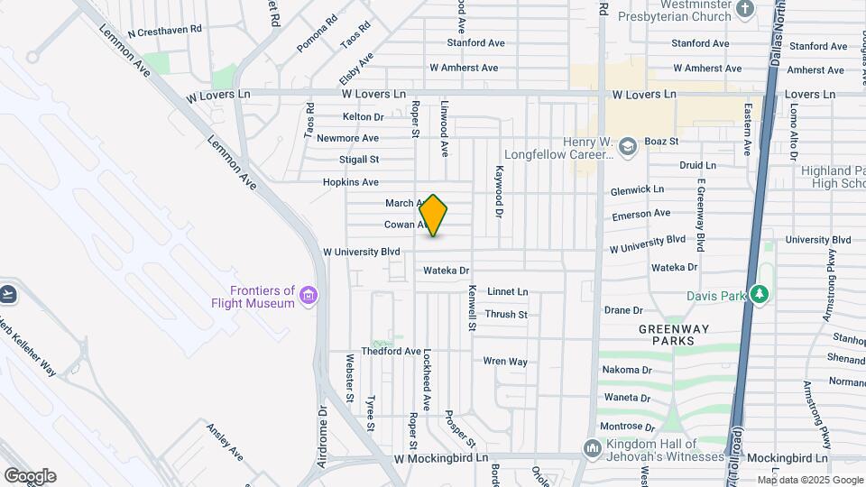 4719 W University Blvd Map and Location Details