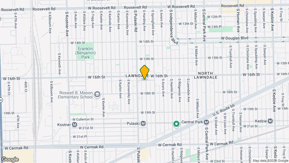 1616 S Harding Ave Mapa y Detalles de la Ubicación