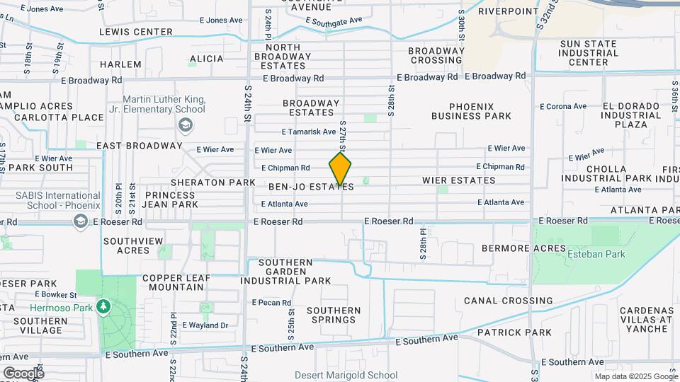 2571 E Mobile Ln Map and Location Details