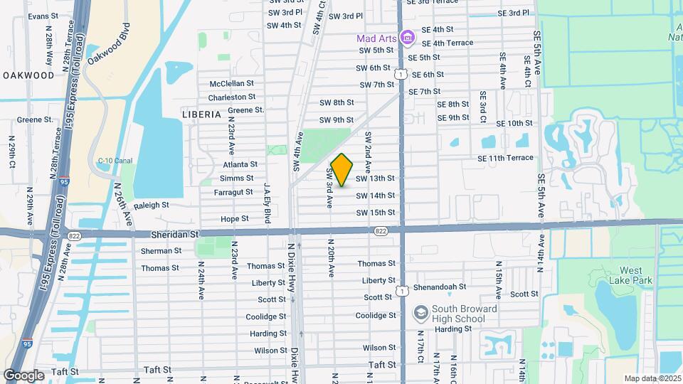 254 SW 14th St Map and Location Details