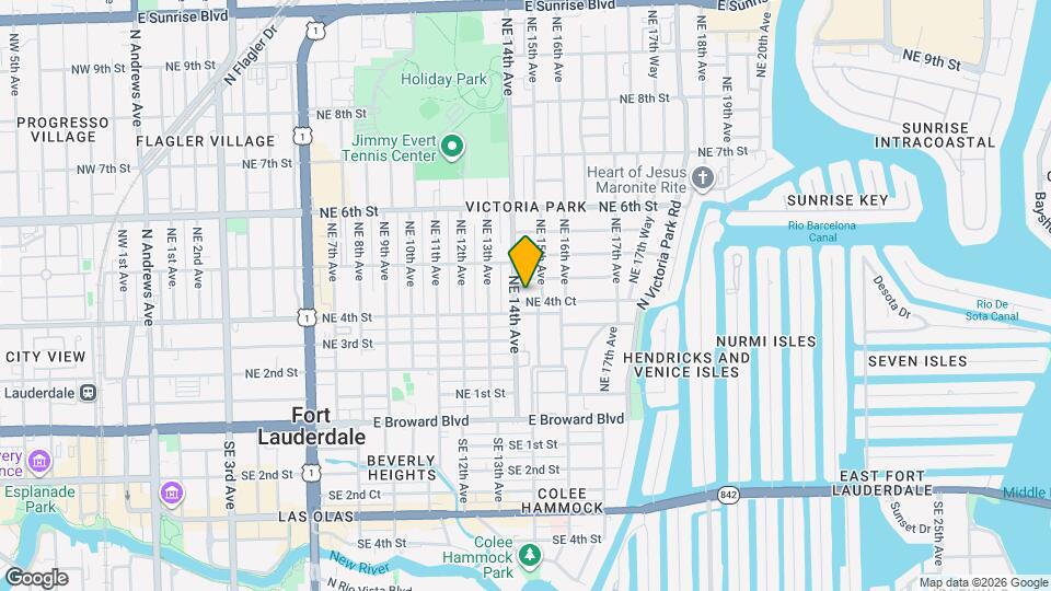1409 NE 4th Pl, Unit SI ID1541792P Mapa y Detalles de la Ubicación