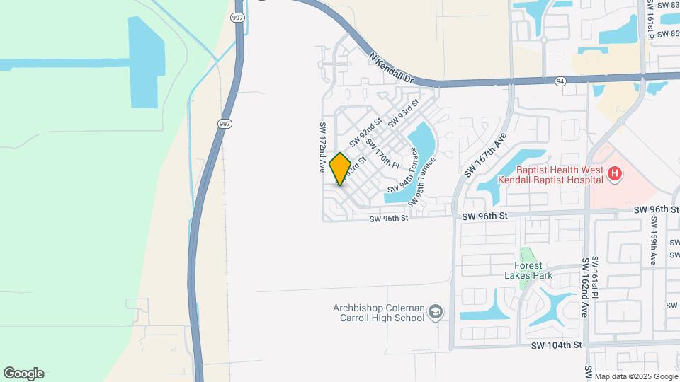 9350 SW 171st Ct Map and Location Details