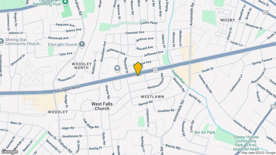 6911 Arlington Blvd Map and Location Details