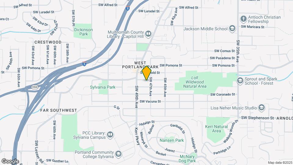 4720 SW Palatine St Map and Location Details