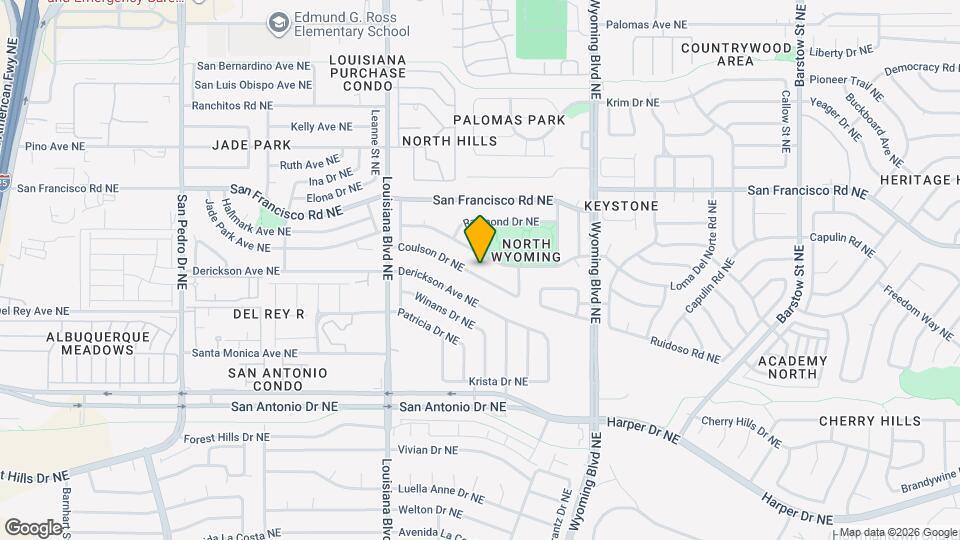 7309 Coulson Dr NE Mapa y Detalles de la Ubicación