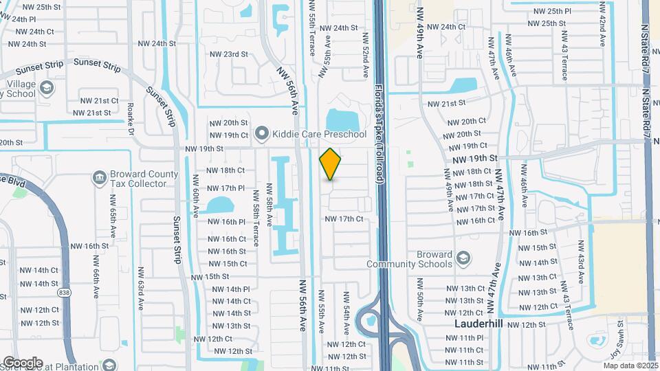 1801 NW 54th Terrace Mapa y Detalles de la Ubicación