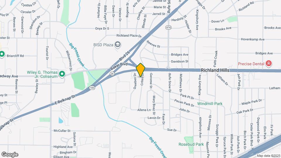 3225 Crites St Map and Location Details