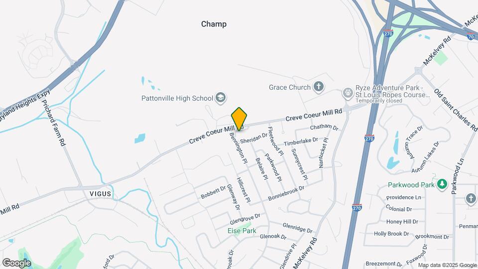 2506 Creve Coeur Mill Rd Map and Location Details