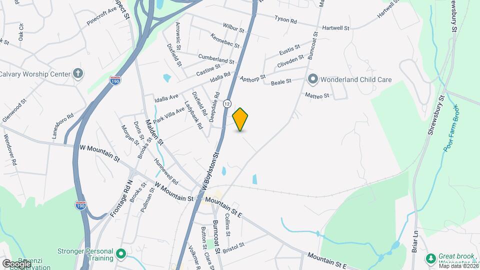 21 Burncoat Hts Map and Location Details