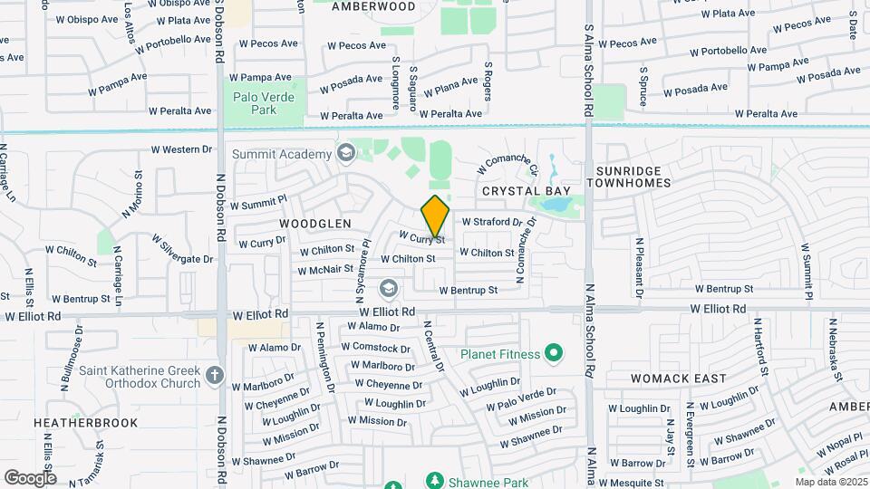 1417 W Curry St Map and Location Details