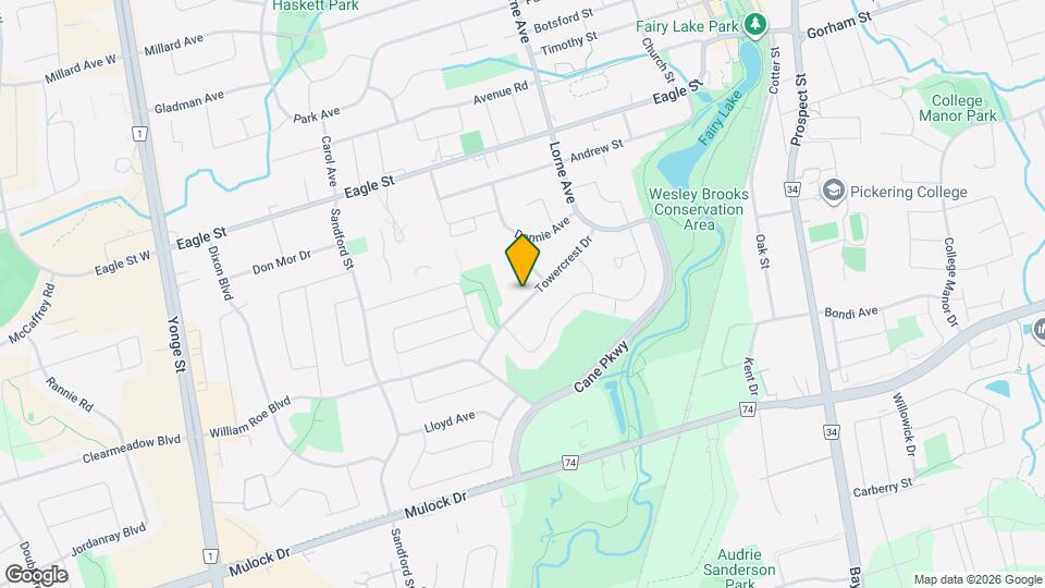 299 Towercrest Dr Map and Location Details