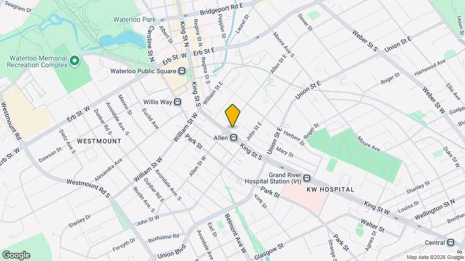 188 King St S Map and Location Details