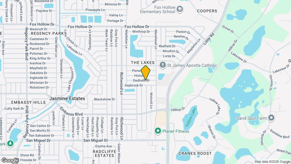8206 Dedham Dr Map and Location Details
