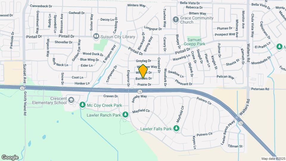 1017 Barrows Dr Mapa y Detalles de la Ubicación