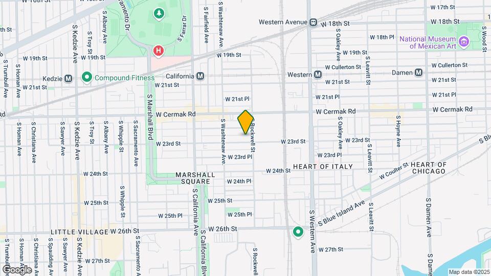 2610 W 23rd St, Unit First floor Map and Location Details