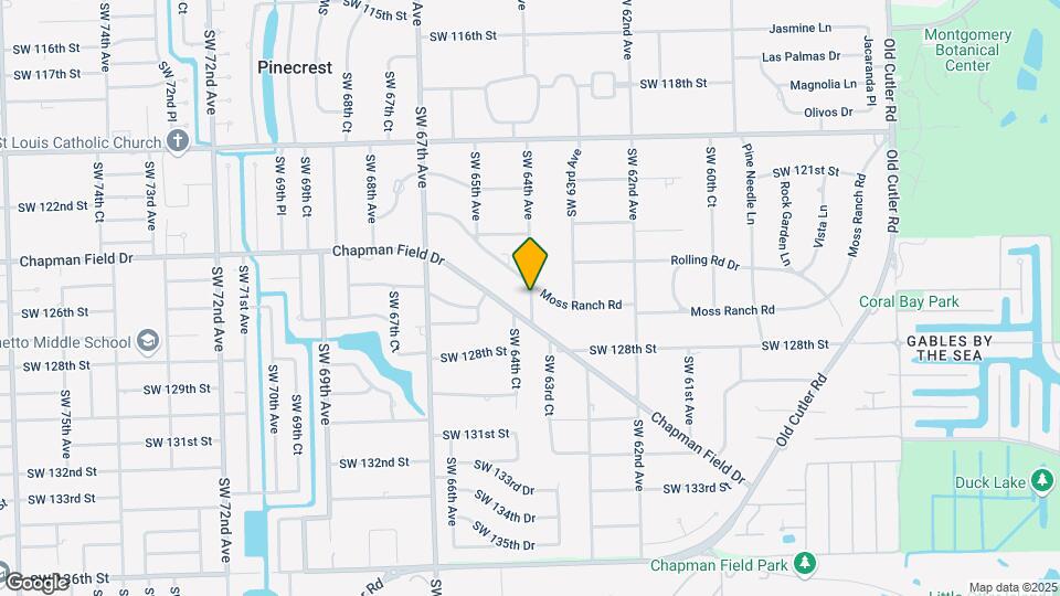 12500 SW 64th Ave Map and Location Details