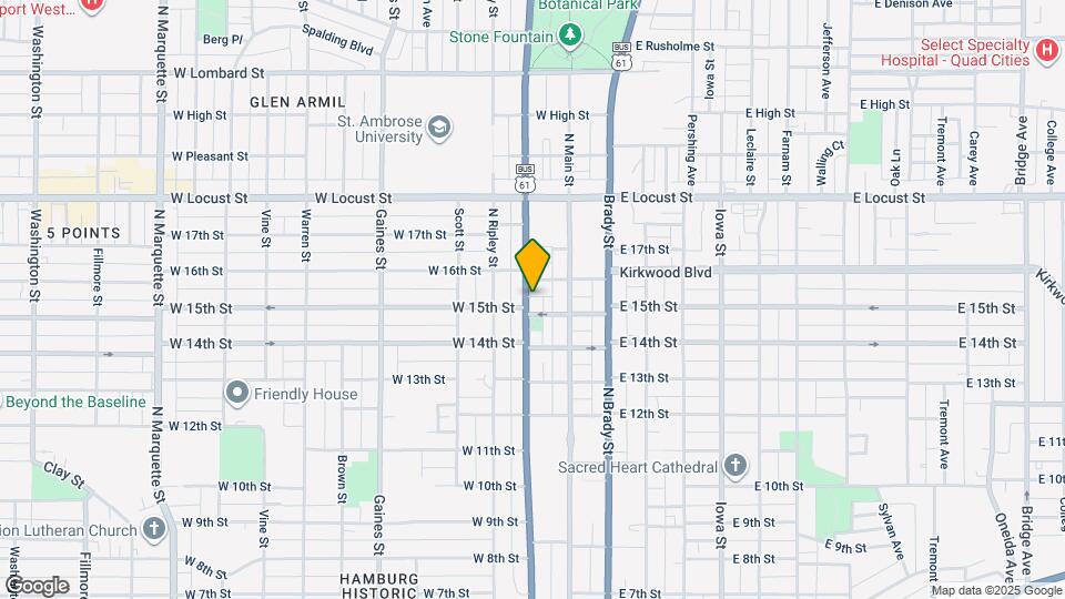 1509 N Harrison St Map and Location Details