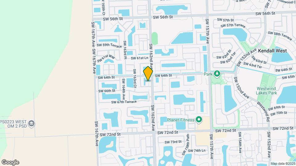 6502 SW 162nd Ct Map and Location Details