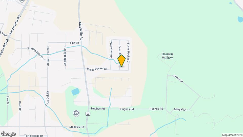 101 Fawn Forest Dr Mapa y Detalles de la Ubicación