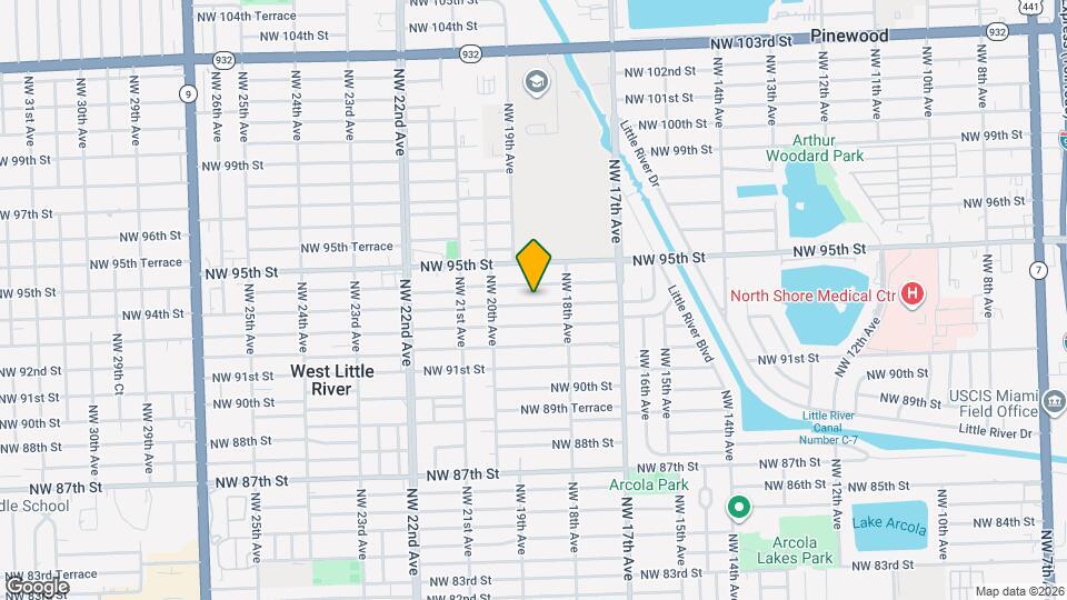 1855 NW 93rd Terrace Map and Location Details