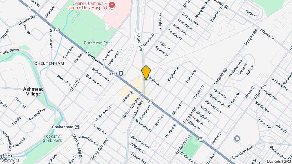 7341 Oxford Ave Mapa y Detalles de la Ubicación