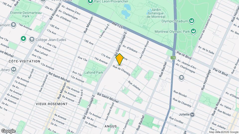 4617-4629 De Chambly Map and Location Details