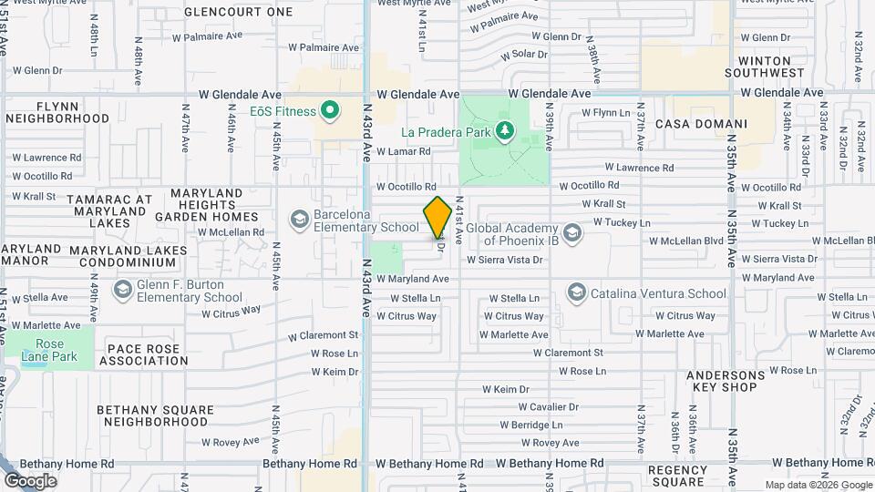 6536 N 41st Dr Map and Location Details